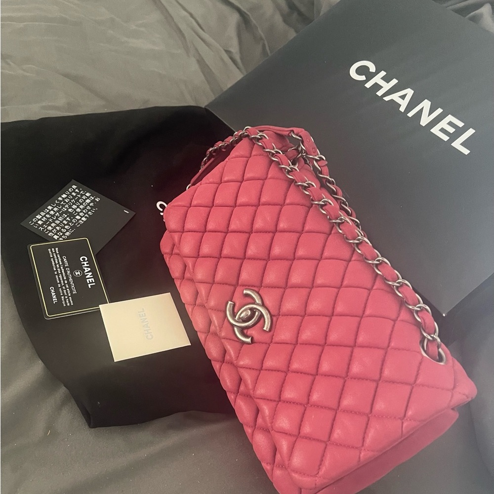 CHANEL FUCHSIA  FLAPBAG